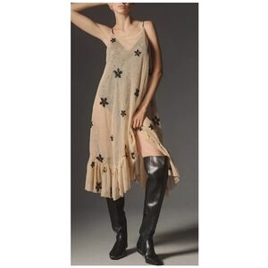 NWT Athropologie Sheer Embellished Tunic